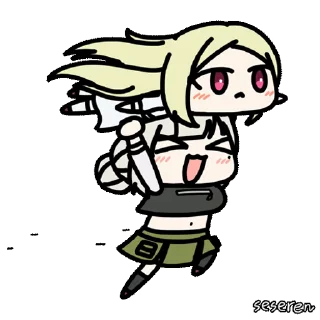 🏃‍♀️ emoji Seseren Magical Girl Становясь Волшебницей Telegram sticker 1 of 20