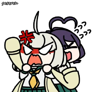 😠 emoji Seseren Magical Girl Становясь Волшебницей Telegram sticker 18 of 20