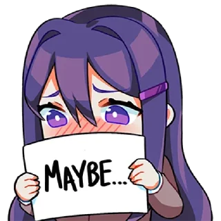 😏 emoji Yuri ddlc @Catemau Telegram sticker 5 of 120