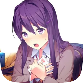 🌟 emoji Yuri ddlc @Catemau Telegram sticker 21 of 120
