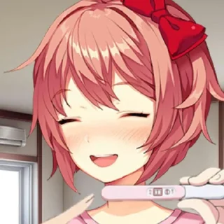😏 emoji Саёри(Сайори) 🎀 Telegram sticker 15 of 40