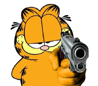 🔫 emoji garfield Telegram sticker 13 of 82