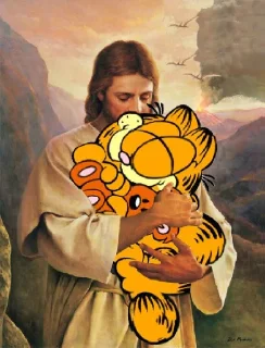 ✝️ emoji garfield Telegram sticker 15 of 82