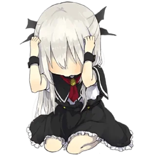 🙈 emoji Маленькая дьяволица @nyasticks Telegram sticker 16 of 41