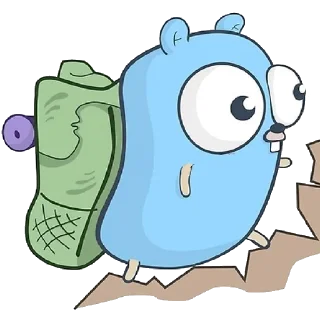 🏃 emoji Gopher Telegram sticker 16 of 29
