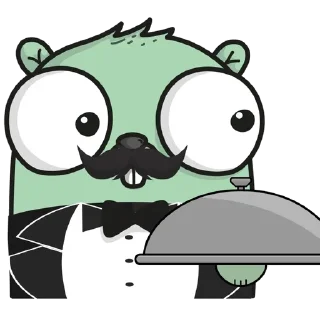 🥣 emoji Gopher Telegram sticker 19 of 29