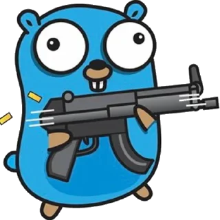 🔫 emoji Gopher Telegram sticker 18 of 29