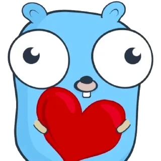 🥰 emoji Gopher Telegram sticker 14 of 29