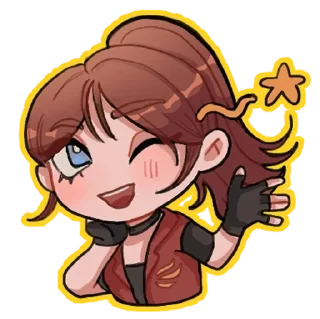 👋 emoji Resident Evil Cuties by Diakki Telegram sticker 23 of 33