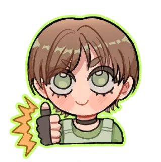 👍 emoji Resident Evil Cuties by Diakki Telegram sticker 1 of 33