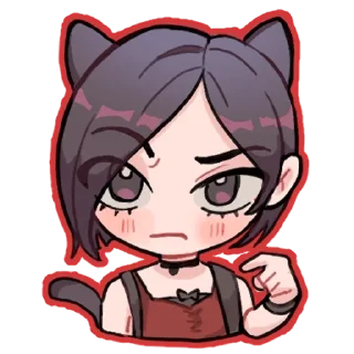 😓 emoji Resident Evil Cuties by Diakki Telegram sticker 21 of 33