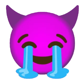 😭 emoji 😈😈😈 Telegram sticker 15 of 30