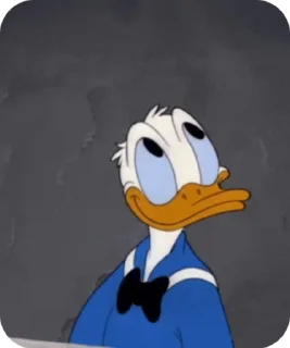 Sticker from Donald Duck