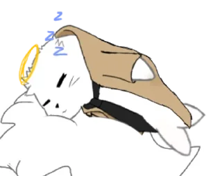 😴 emoji Кастиэль нерпа Telegram sticker 5 of 7