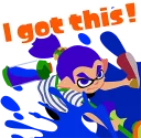 😜 emoji Splatoon: Inkling Injection :: @line_stickers Telegram sticker 10 of 40
