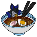 🍲 emoji Midnight Wolf Telegram sticker 7 of 38