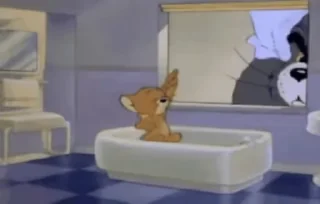 🫥 emoji Tom and Jerry Telegram sticker 15 of 54