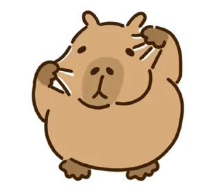 🥶 emoji Больше стикеров: @capybarastiker Telegram sticker 18 of 25