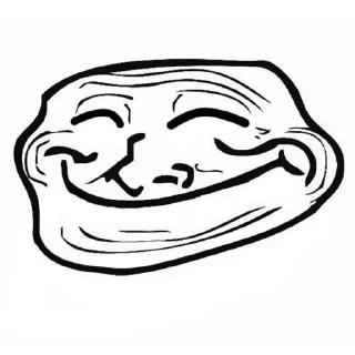 😊 emoji Meme trollface ⟬By @Mafon4eeek ⟭ Telegram sticker 8 of 35