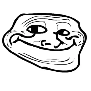 😉 emoji Meme trollface ⟬By @Mafon4eeek ⟭ Telegram sticker 7 of 35