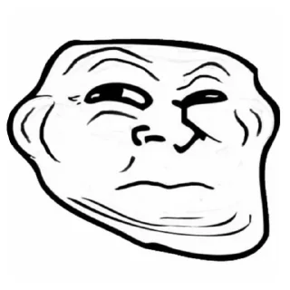 Sticker from Meme trollface ⟬By @Mafon4eeek ⟭