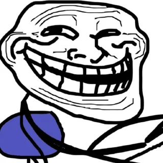 😁 emoji Meme trollface ⟬By @Mafon4eeek ⟭ Telegram sticker 13 of 35