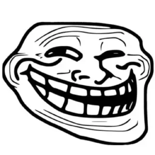 Sticker from Meme trollface ⟬By @Mafon4eeek ⟭