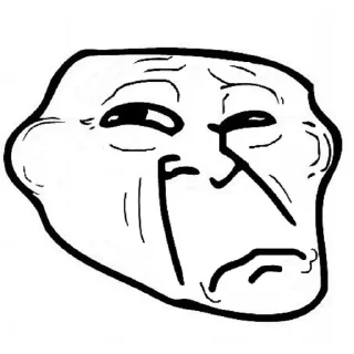 🙁 emoji Meme trollface ⟬By @Mafon4eeek ⟭ Telegram sticker 5 of 35