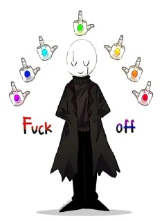 🖕 emoji Просто картинки Telegram sticker 14 of 76