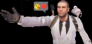 Sticker from Pubg king vector