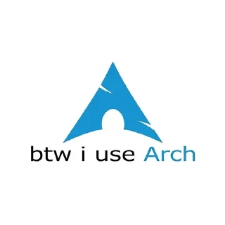 Sticker from BTW I use ARCH BTW I USE ARCH LOOK AT ME I USE ARCH BTW