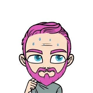 😰 emoji Men Telegram sticker 2 of 29