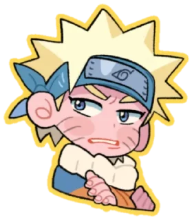 🤨 emoji naruto cute @NarutoOfficialStick Telegram sticker 8 of 60