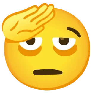 🫡 emoji Tired Telegram sticker 17 of 94