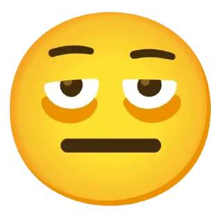 😐 emoji Tired Telegram sticker 16 of 94