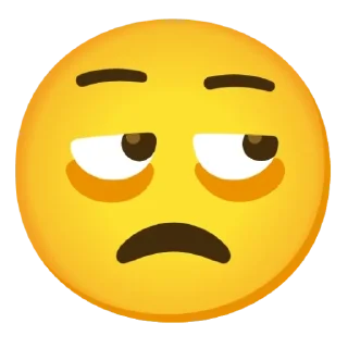😒 emoji Tired Telegram sticker 23 of 94