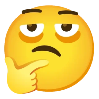 🤔 emoji Tired Telegram sticker 18 of 94