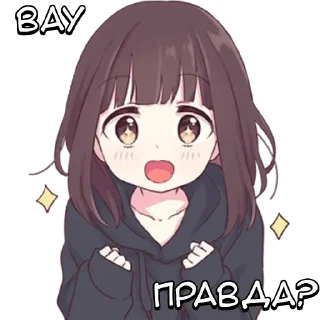 🌟 emoji Куруми-тян - @tg_sticks Telegram sticker 10 of 26