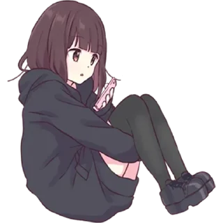 🌟 emoji Куруми-тян - @tg_sticks Telegram sticker 13 of 26