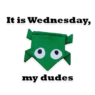 🐸 emoji WEDNESDAY Telegram sticker 11 of 18