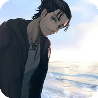 😊 emoji Eren yeger :: Telegram sticker 19 of 20