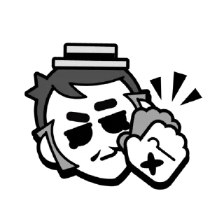 👏 emoji Gray Pins Telegram sticker 6 of 10