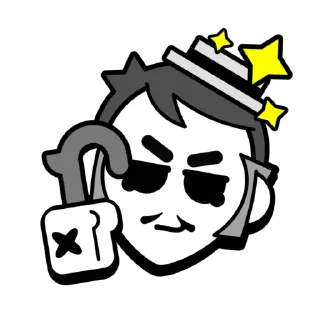 ✨ emoji Gray Pins Telegram sticker 9 of 10