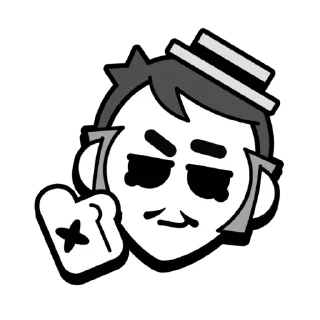 👍 emoji Gray Pins Telegram sticker 5 of 10