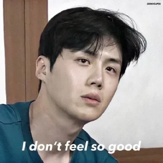 ☹️ emoji @jonafzan Kim Seon Ho 김선호 Kim Sun Ho Telegram sticker 20 of 120
