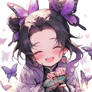 ☺ emoji Шинобу Кочо🦋 Telegram sticker 16 of 25