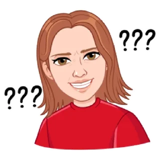 ❔ emoji Мой vmoji но это Катя Кудыкина Telegram sticker 22 of 39