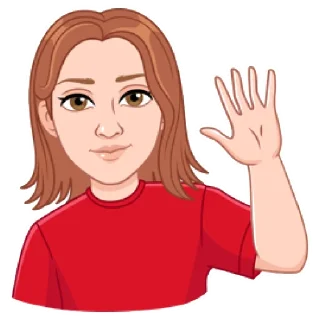 Sticker from Мой vmoji но это Катя Кудыкина
