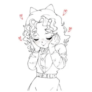 🥰 emoji Шидзука _0_R0onya_0_ @shizuko_mmm_1 Telegram sticker 19 of 20