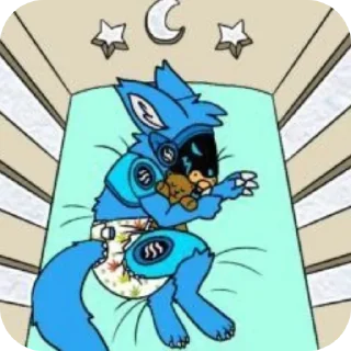 😴 emoji Protogen Telegram sticker 13 of 21